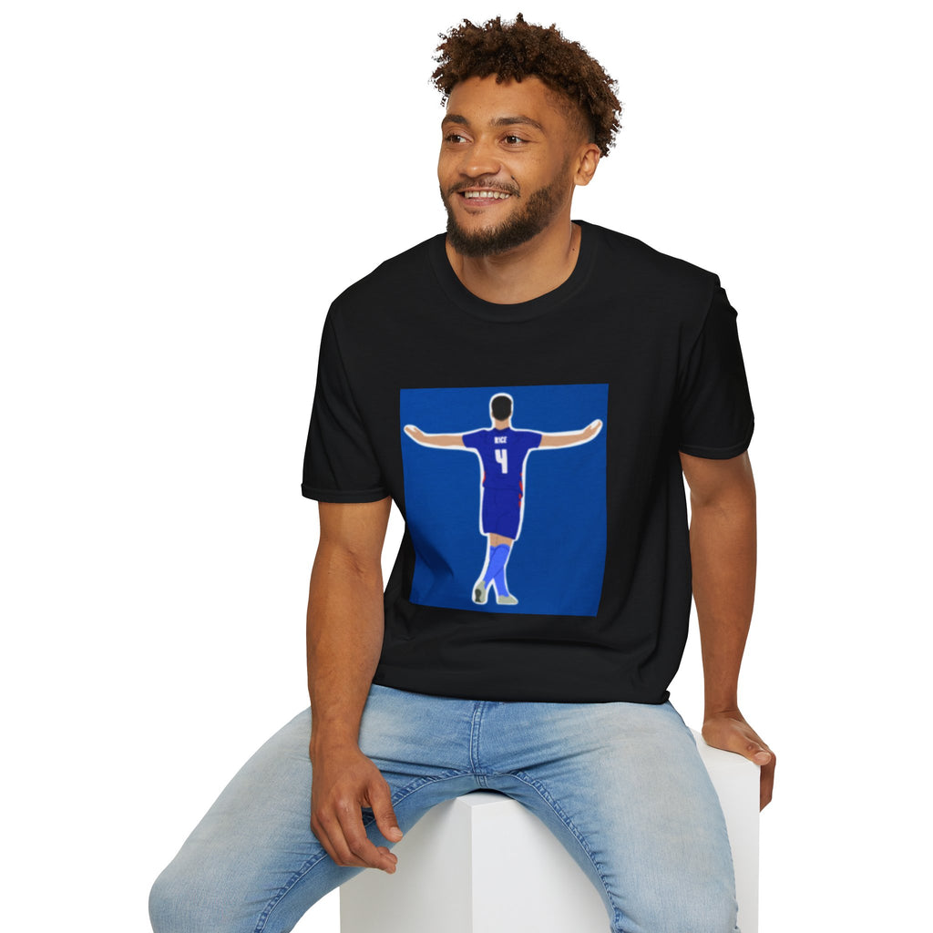 Declan Rice England Vintage Graphic Print Tshirt