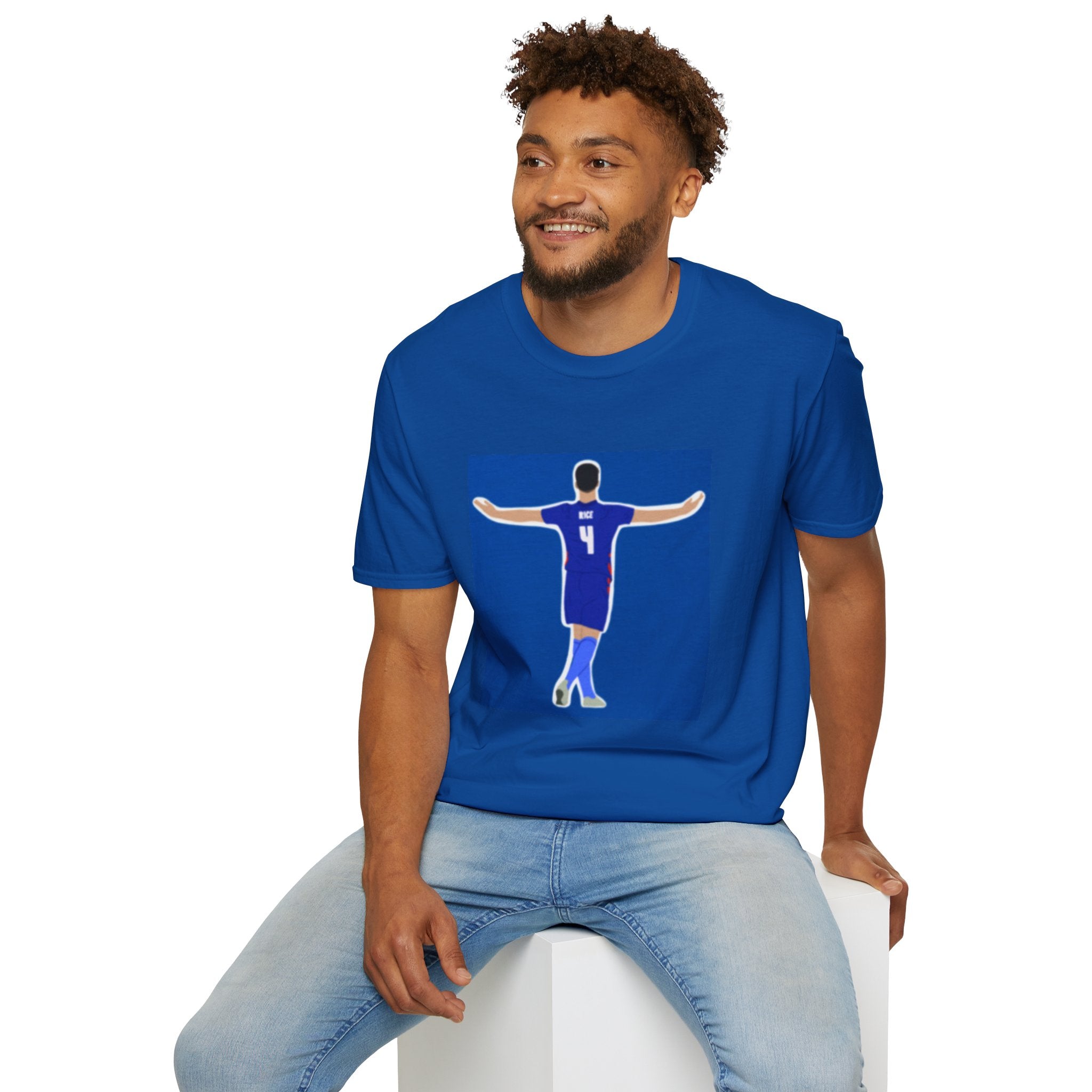 Declan Rice England Vintage Graphic Print Tshirt